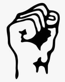 Fist, Hand, Silhouette, Power, Action, Fingers Curled - Power Of Common Man, HD Png Download, Transparent PNG