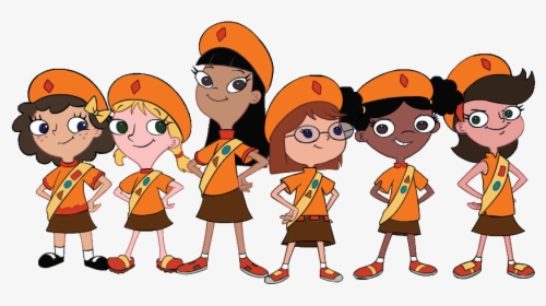 Girl Scouts Cartoon Png, Transparent Png, Transparent PNG