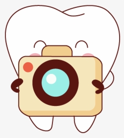 Cartoon Camera Tooth Element - Circle, HD Png Download, Transparent PNG