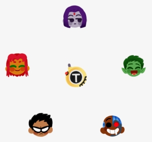Teen Titans Emoji Stickers Available On Redbubble Here - Teen Titans Go Emojis, HD Png Download, Transparent PNG