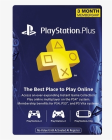 $60 Playstation Plus Card, HD Png Download, Transparent PNG