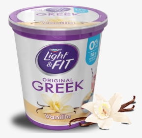 Vanilla Light Fit Nonfat - Greek Yogurt Transparent Background, HD Png Download, Transparent PNG