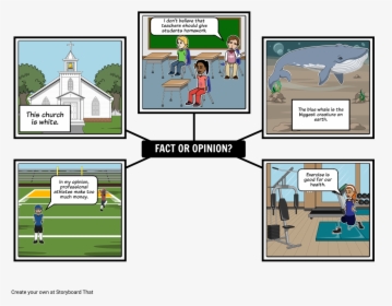 Storyboard About Fact And Opinion, HD Png Download, Transparent PNG