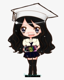 Graduation Cards Drawings Funny Hat Images 2018 Free - Graduation Chibi, HD Png Download, Transparent PNG