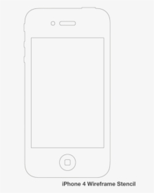 Grey Iphone Wireframe Png, Transparent Png, Transparent PNG