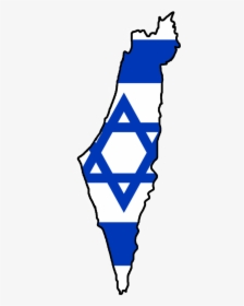 Flag Map Of Israel - Israel Map And Flag, HD Png Download, Transparent PNG