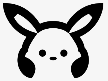 This Icon For Pokemon Is An Image Of Pikachu - Pikachu Illustration Black White, HD Png Download, Transparent PNG