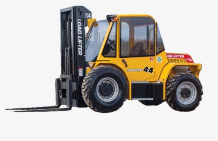 Load Lifter Compact Rough Terrain Forklift - Rough Terrain Forklift, HD Png Download, Transparent PNG