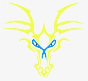Yellow Dragon Icon Svg Clip Arts - Gold Dragon Head Logo, HD Png Download, Transparent PNG