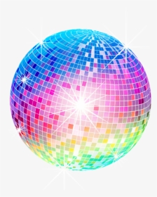 Disco Ball Vector Png , Png Download - Colorful Disco Ball Vector, Transparent Png, Transparent PNG
