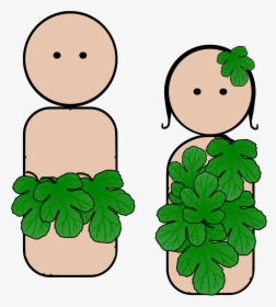 Peg People Adam And Eve Clip Arts - Adam And Eve Images Cartoon, HD Png Download, Transparent PNG