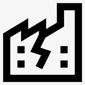 Fábrica Destruída Icon - Stencil, HD Png Download, Transparent PNG