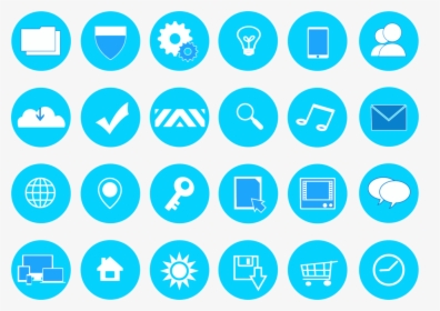 Blue,human Behavior,computer Icon - Free Blue Icons Png, Transparent Png, Transparent PNG