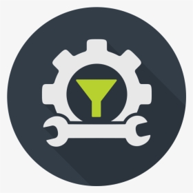 Create Your Funnel - Vector White Gear Icon, HD Png Download, Transparent PNG