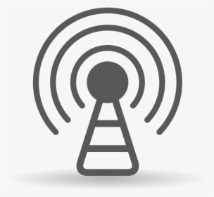 Web Icon Wireless-tower - Communication Tower Black And White, HD Png Download, Transparent PNG
