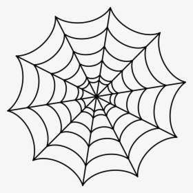 Spider Web Drawing - Transparent Spider Web Cartoon, HD Png Download, Transparent PNG