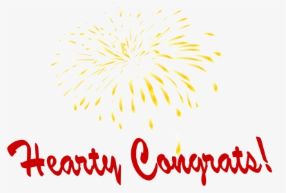 Hearty Congrats Png Photo - Fireworks, Transparent Png, Transparent PNG