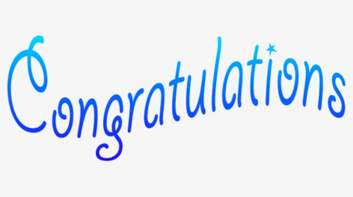 #congratulations #blue #happy #winner #congrats - Cute Cat, HD Png Download, Transparent PNG