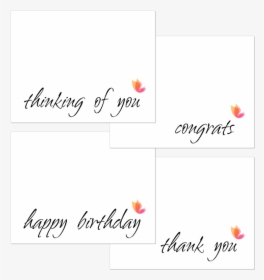 This Set Includes Congrats, Thank You, Happy Birthday - Chic, HD Png Download, Transparent PNG