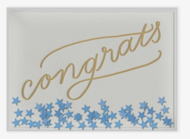 Confetti Congrats Letterpress Card Packaged - Calligraphy, HD Png Download, Transparent PNG