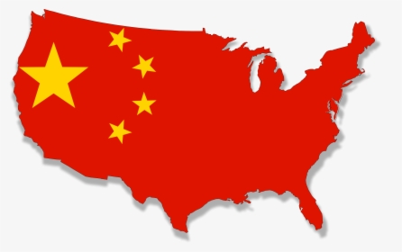 This Free Icons Png Design Of Usa In About 30yrs Flag - Flag Map Of China, Transparent Png, Transparent PNG