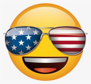 American Flag Glasses Emoji, HD Png Download, Transparent PNG
