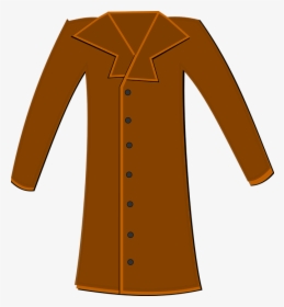 Coat, Clothing, Long, Fashion, Winter, Cold, Apparel - Cartoon Coat, HD Png Download, Transparent PNG