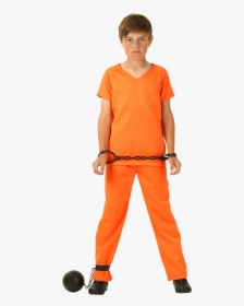 Orange Costume Prisoner Transparent - Prisoner Transparent, HD Png Download, Transparent PNG