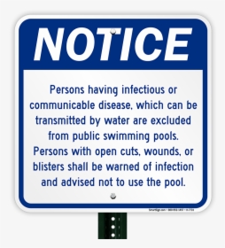 Swimming Pool Notice, HD Png Download, Transparent PNG