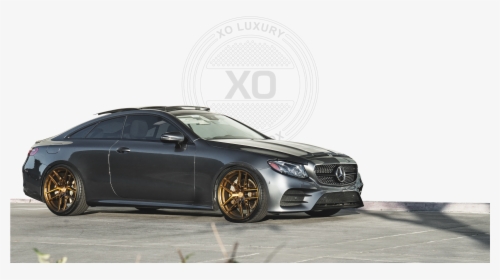 Mercedes Vehicle With Xo Logo Background - Bronze Rims On Charcoal Car, HD Png Download, Transparent PNG