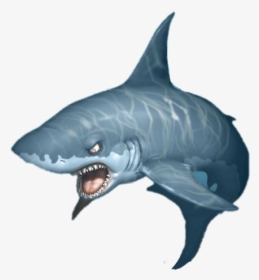 Sawshark Great White Shark Whale Shark Clip Art - Shark And Small Fish, HD Png Download, Transparent PNG
