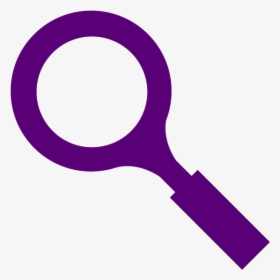 Evaluation Icon Purp - Magnifying Glass Footprint, HD Png Download, Transparent PNG