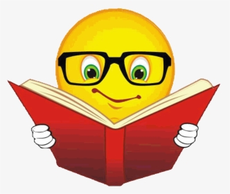 Smiley Face Reading A Book, HD Png Download, Transparent PNG