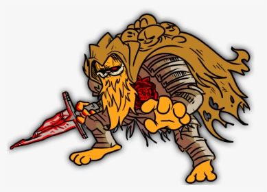 Slave Knight Gaelfield - Slave Knight Garfield, HD Png Download, Transparent PNG