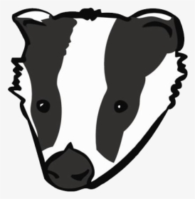 Badger Png - Cartoon Badger Drawing Transparent, Png Download, Transparent PNG
