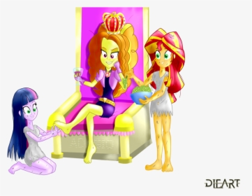 Transparent Slavery Clipart - Twilight And Adagio My Little Pony Anime, HD Png Download, Transparent PNG