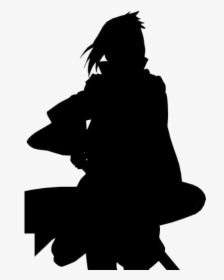 Sasuke Uchiha Png Transparent Images - Female Silhouette Kneeling, Png Download, Transparent PNG