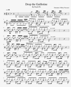 Peach Pit Drop The Guillotine Sheet Music, HD Png Download, Transparent PNG