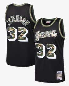 Image Of Magic Johnson Los Angeles Lakers Jersey - Tim Duncan San Antonio Jersey, HD Png Download, Transparent PNG