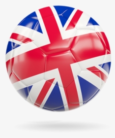 Glossy Soccer Ball - Uk Flag Ball Png, Transparent Png, Transparent PNG
