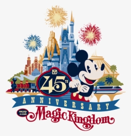 Free Magic Cliparts Download - Walt Disney World 45th Anniversary, HD Png Download, Transparent PNG