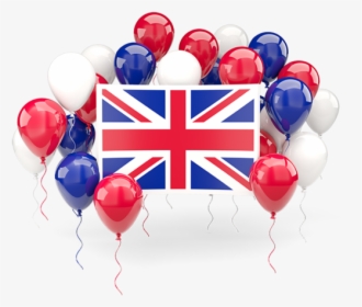 Square Flag With Balloons - United Kingdom Flag Logo, HD Png Download, Transparent PNG