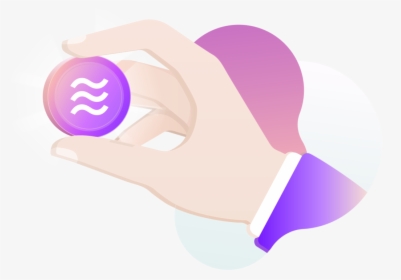 Libra Coin Facebook Crypto Hand - Graphic Design, HD Png Download, Transparent PNG