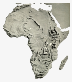 Africa Terrain Map, HD Png Download, Transparent PNG
