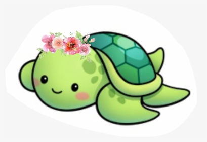 Hd Girl Turtle Family Cute - Cute Turtle Drawing Easy, HD Png Download, Transparent PNG