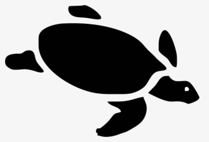 Sea Turtle Silhouette Stencil - Turtle Pumpkin Carving Stencils, HD Png Download, Transparent PNG