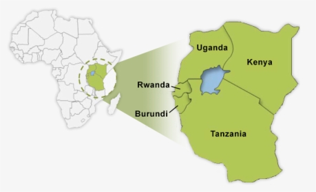 East Africa Map Png , Png Download - Rwanda East Africa Map, Transparent Png, Transparent PNG