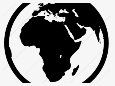 Transparent Earth Clipart Black And White - Map Europe Africa Clipart, HD Png Download, Transparent PNG