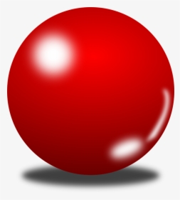 Ball, 3d, Shadow - Transparent Background Red Ball, HD Png Download, Transparent PNG