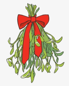 Free Mistletoe Clipart - Clipart Cartoon Mistletoe Ball Transparent, HD Png Download, Transparent PNG